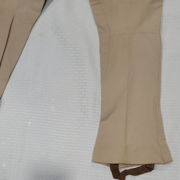 Equestrian Tan Boot Cut Flare Riding Pants Size 28 - Picture 10 of 14